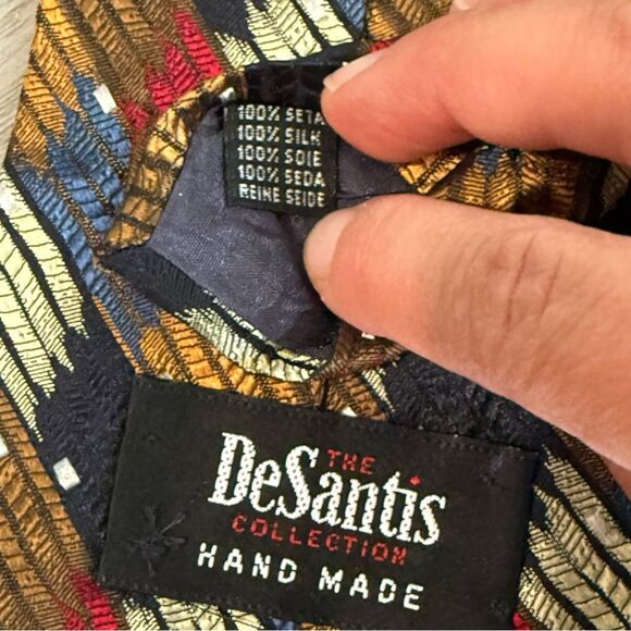 The Desantis Collection Handmade Silk Neck Tie - Picture 3 of 6